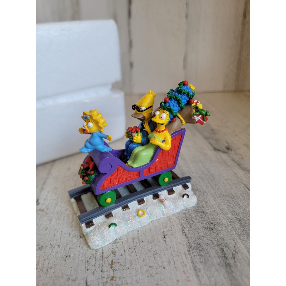 Hamilton Simpsons All aboard for the holidays train Marge Maggie Xmas figure
